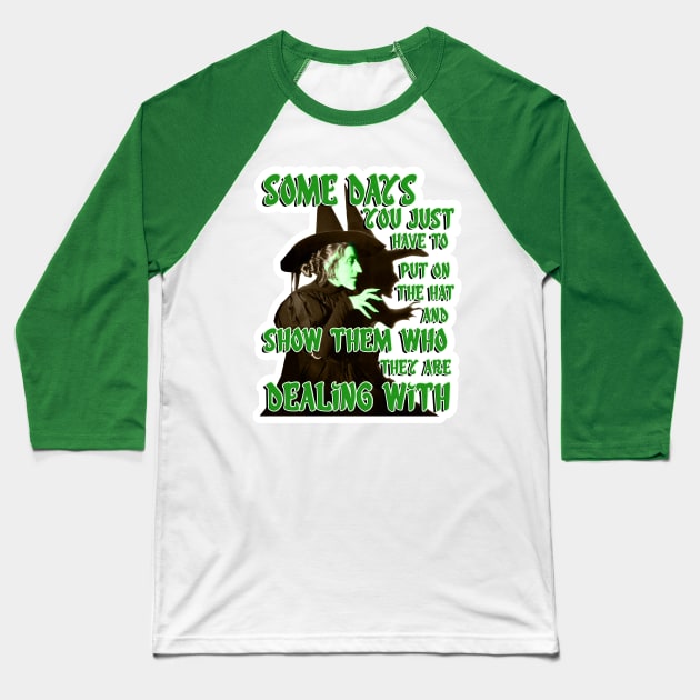 The Wicked Witch of the West from the Wizard of Oz Baseball T-Shirt by MonkeyKing